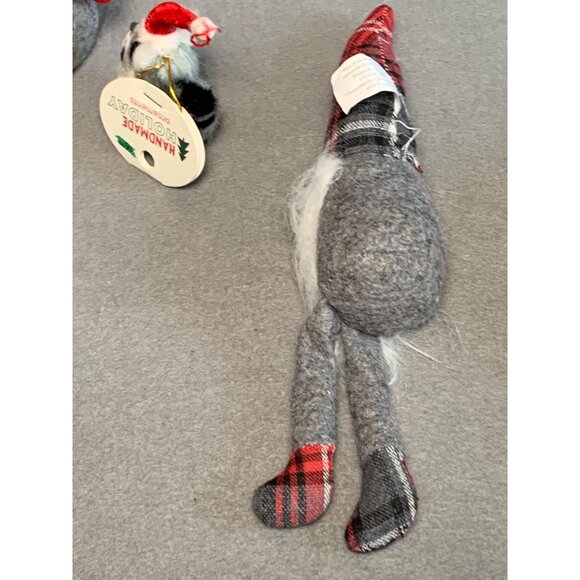 Handmade Holiday Gnome & Raccoon Ornaments Set - Picture 7 of 9